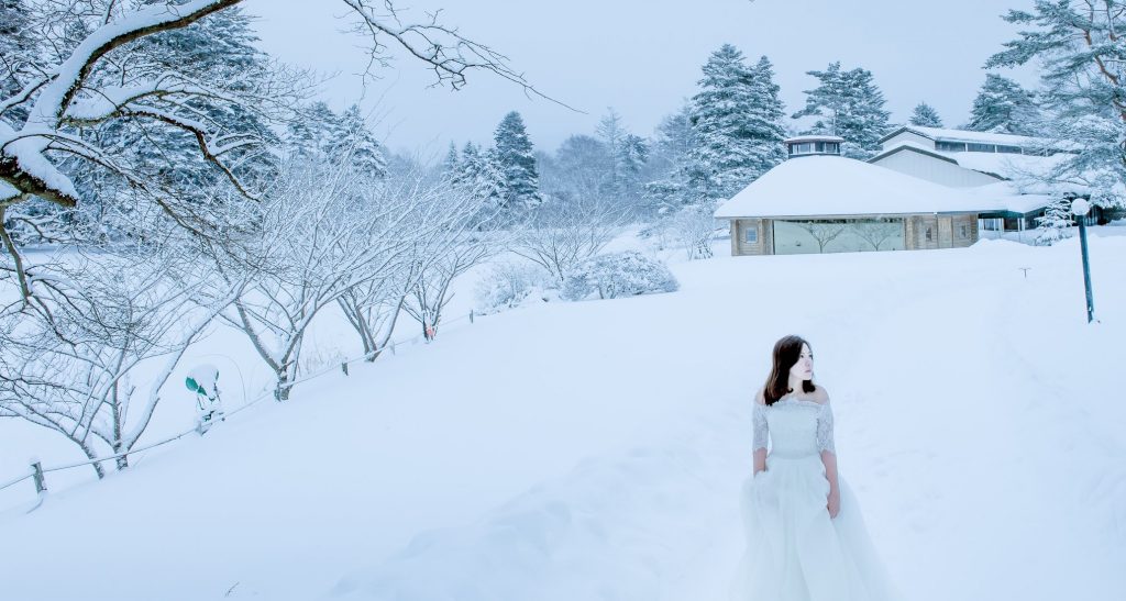 海外婚紗、日本、雪景