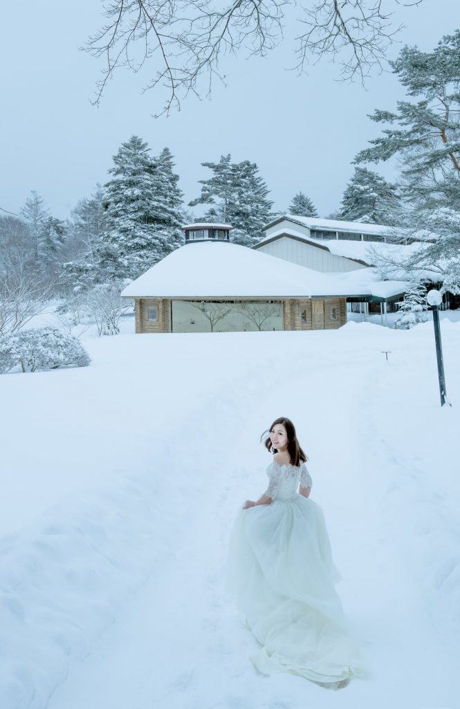 海外婚紗、日本、雪景