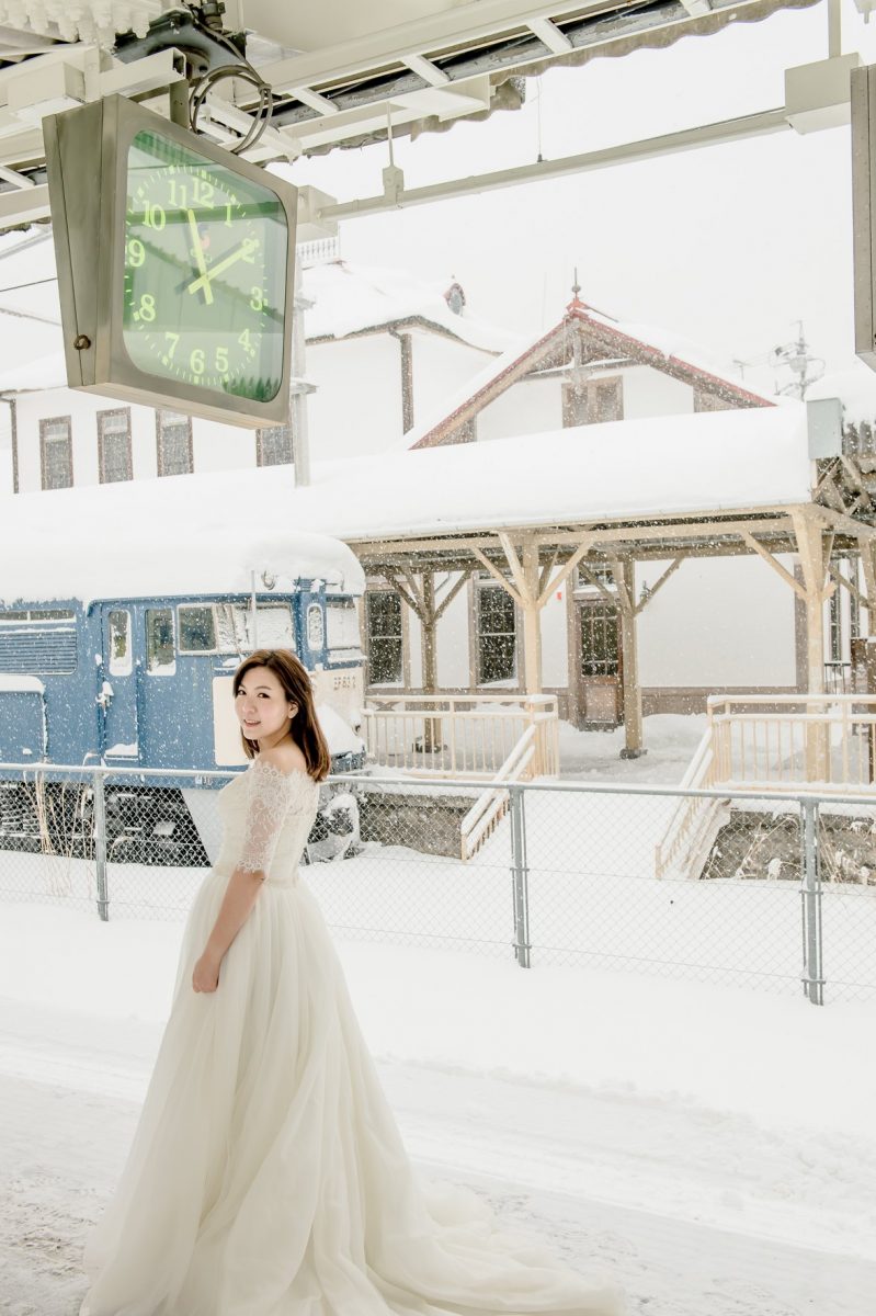 海外婚紗、日本、雪景