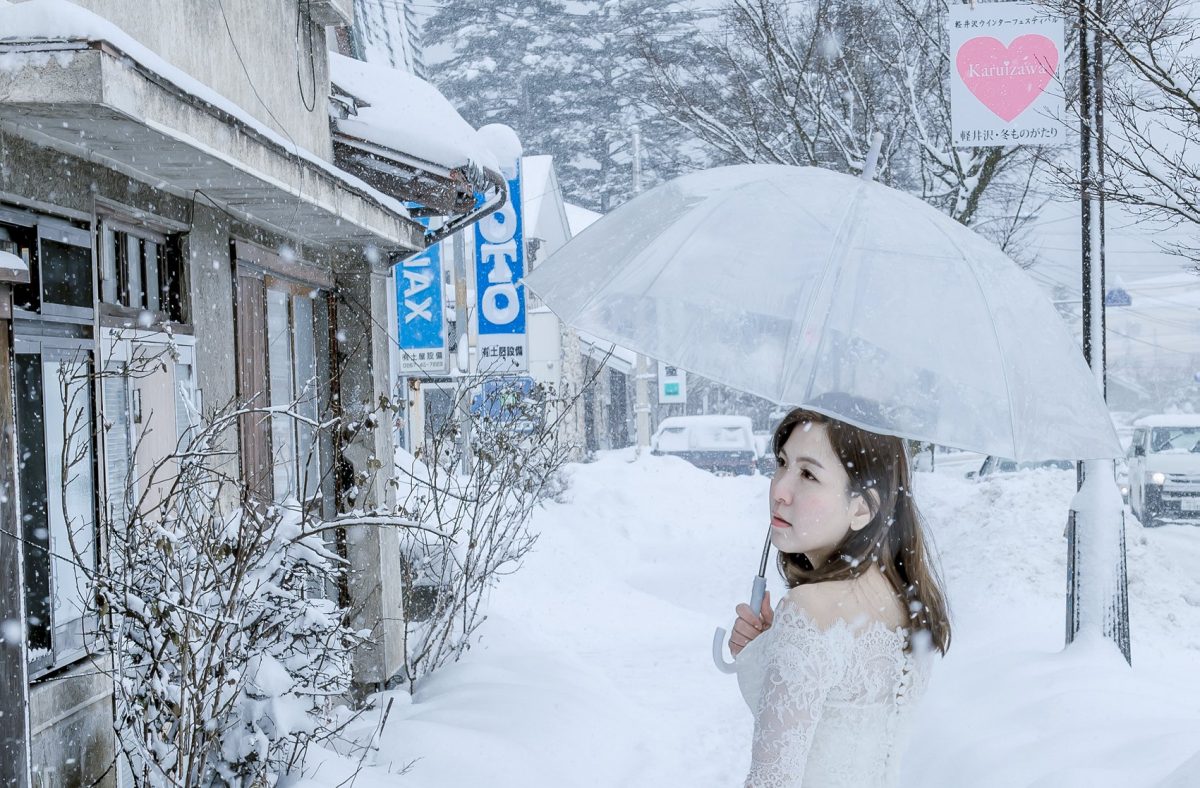 海外婚紗、日本、雪景
