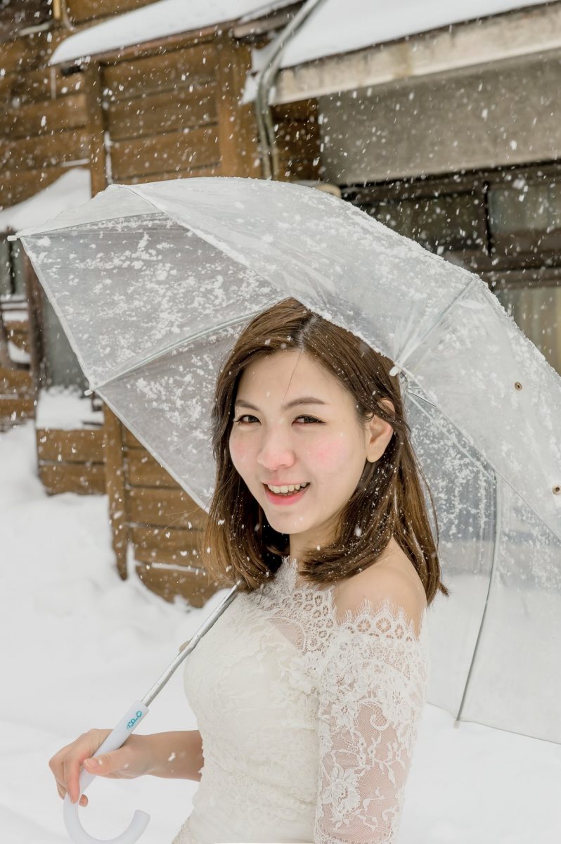 海外婚紗、日本、雪景