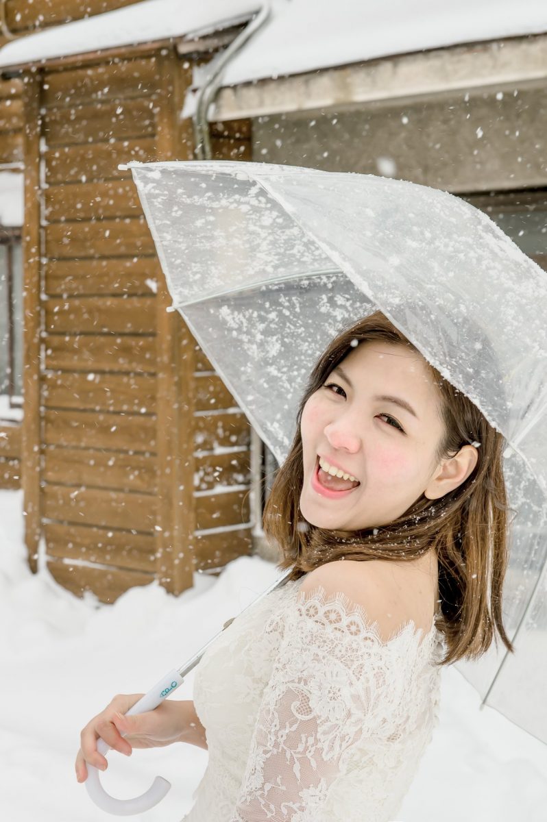 海外婚紗、日本、雪景